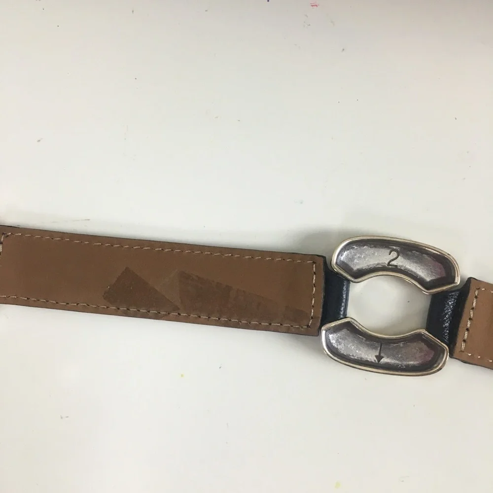 Brighton Hook Clip Black Leather Belt B31243 Med